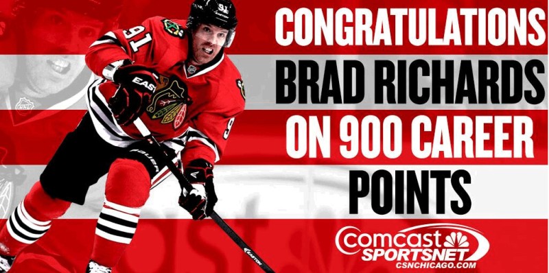 Un 900ème point en carrière pour Brad Richards