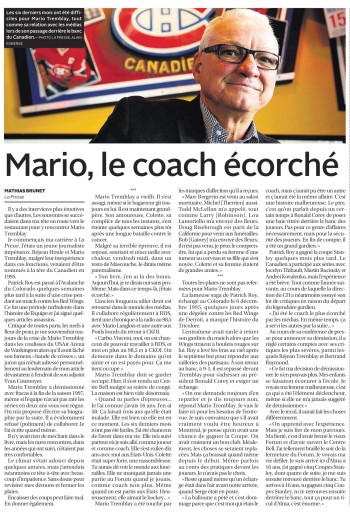 Mario Tremblay, le coach écorché