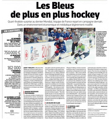 Les Bleus de plus en plus hockey