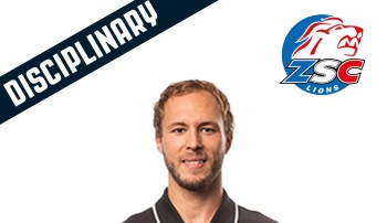 Pas de suspension supplémentaire contre Dario Trutmann pour son coup de crosse sur Jason Fuchs