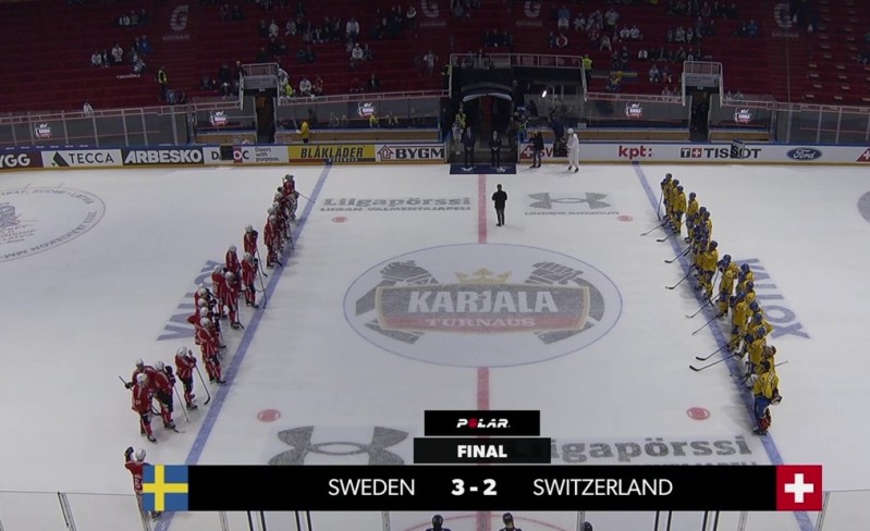 La Suisse s'incline de peu face à la Suède