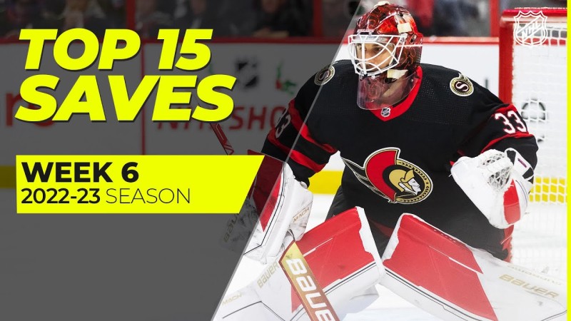 Les plus beaux arrêts de la semaine écoulée en NHL