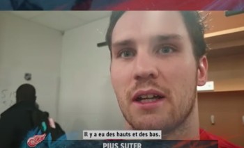 Pius Suter analyse son jeu avec les Red Wings