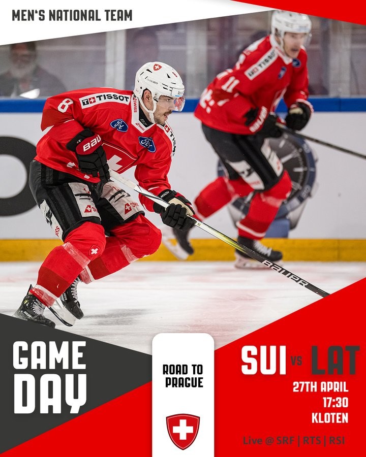 Formation des équipes pour le match Suisse vs Lettonie