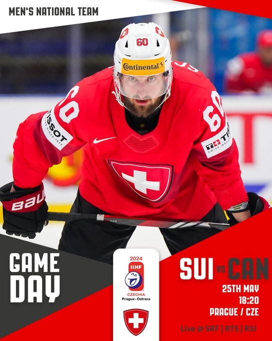 Formation des équipes pour le match Canada Suisse