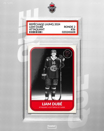 Liam Dubé repêché par les Remparts de Québec