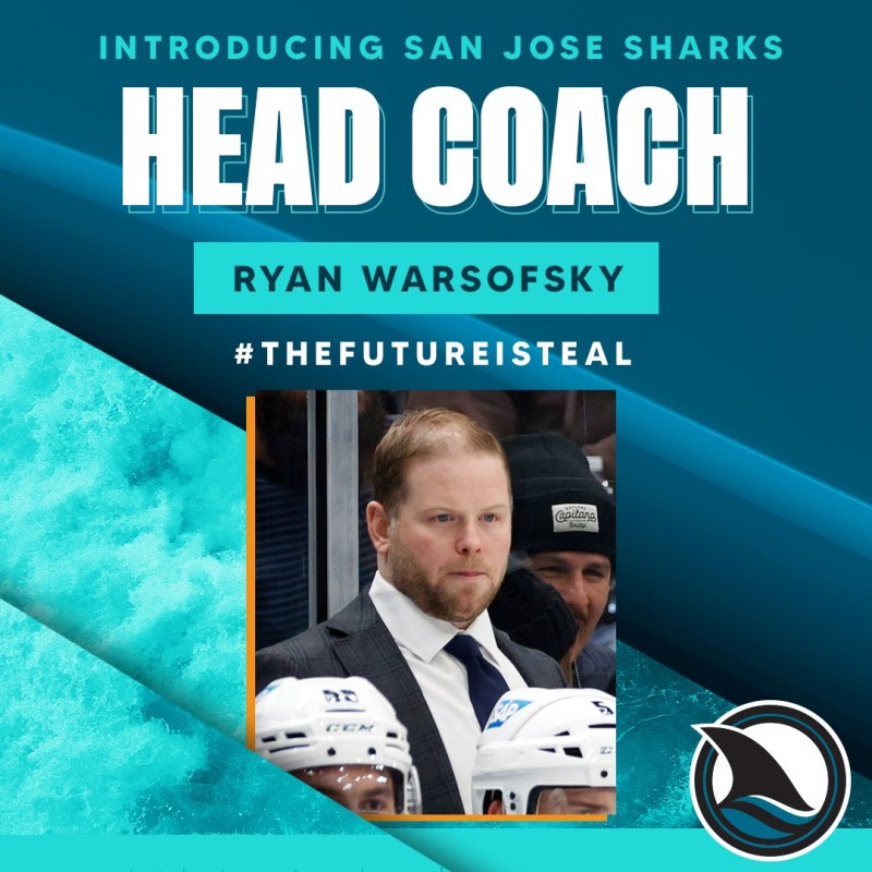 Ryan Warsofsky est le nouveau coach des Sharks