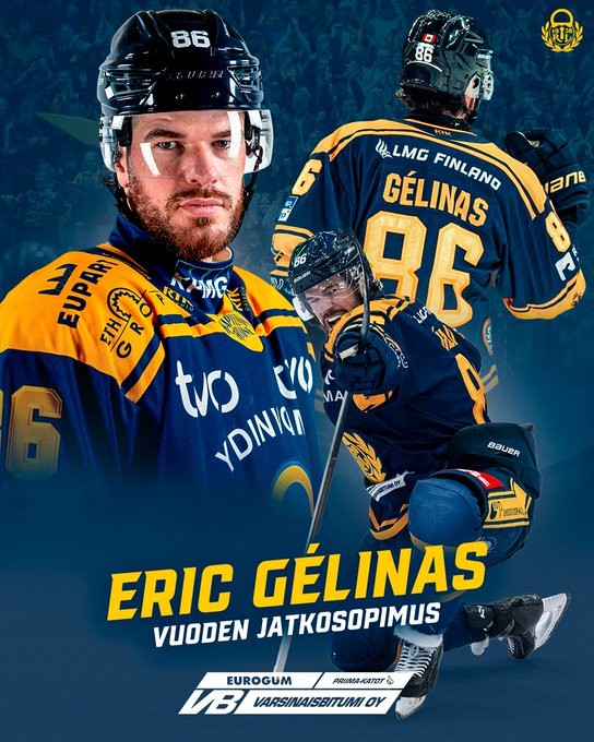 Eric Gelinas a paraphé son nouveau contrat