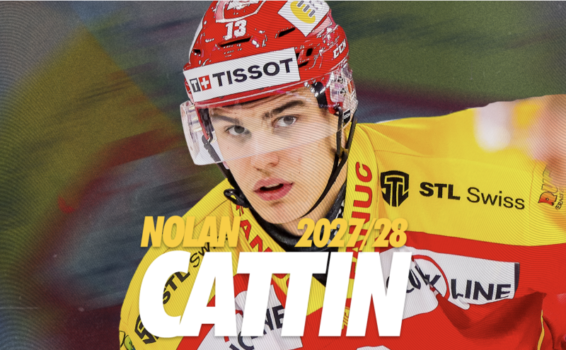 Nolan Cattin signe son premier contrat professionnel avec le HC Bienne