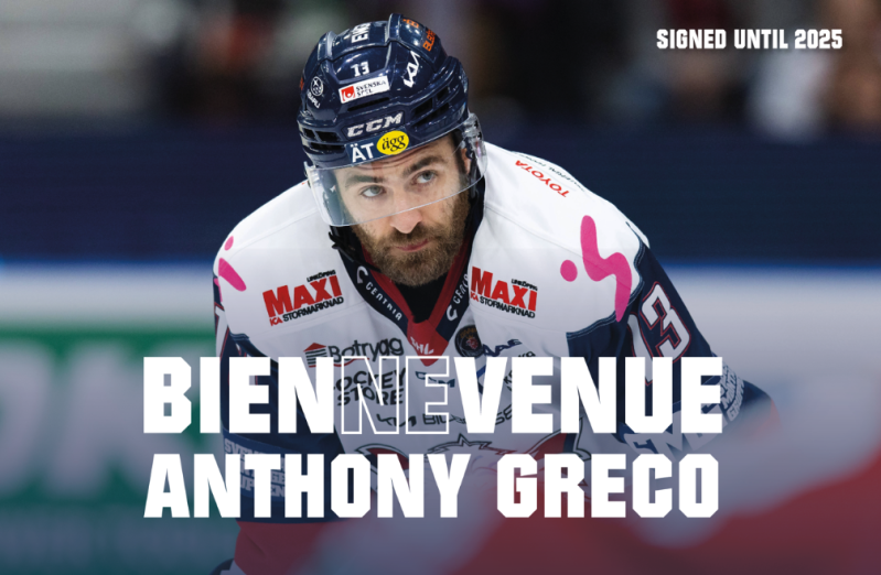 Anthony Greco ne sera pas de retour à Bienne