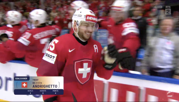 Sven Andrighetto führt die Schweiz zum Sieg, der durch die Verletzung von Nico Hischier getrübt wird