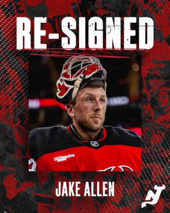Un pacte de cinq ans pour Jake Allen avec les Devils