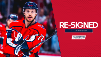 Les Capitals prolongent Anthony Beauvillier pour deux ans