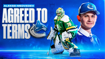 Les Canucks s’entendent avec le gardien Aleksei Medvedev sur un contrat d’entrée de trois ans