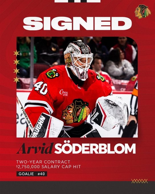 Les Blackhawks misent sur la continuité avec Söderblom