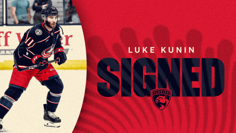 Les Panthers de la Floride s'entendent avec Luke Kunin sur un contrat d'un an