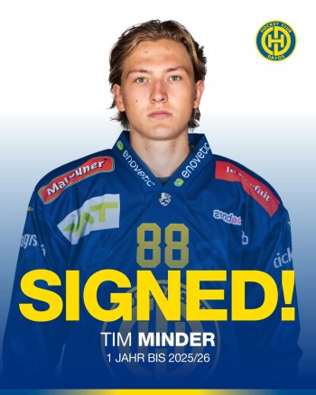 Tim Minder verpflichtet sich beim HC Davos
