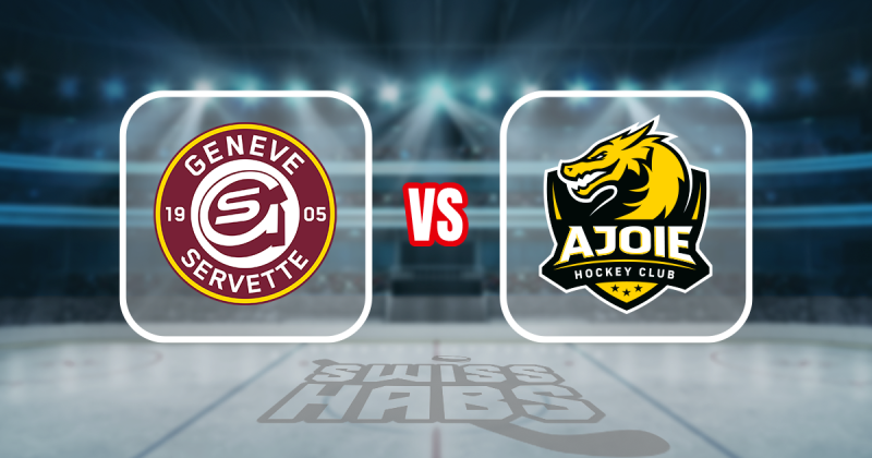 Teamaufstellung und nicht verfügbare Spieler für das Spiel Genf vs Ajoie