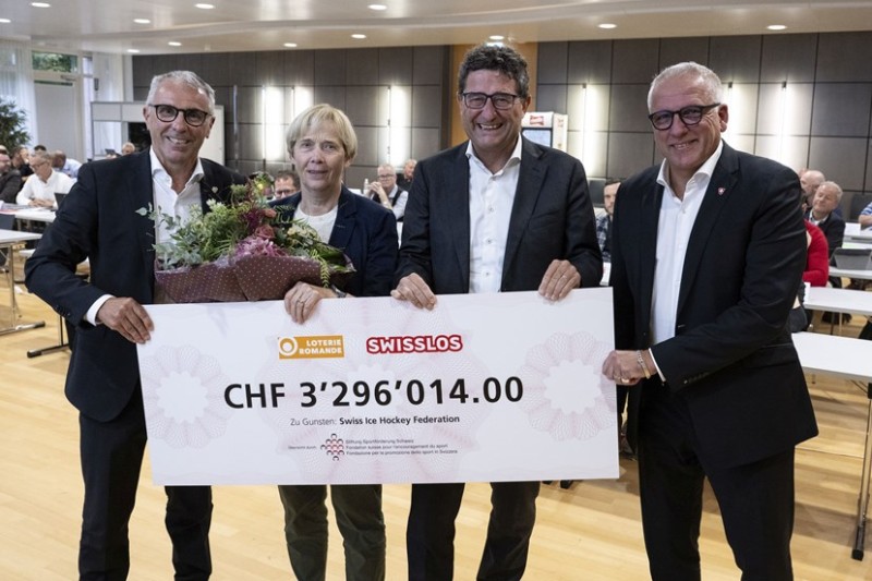 3.296 millions pour la relève du hockey sur glace suisse