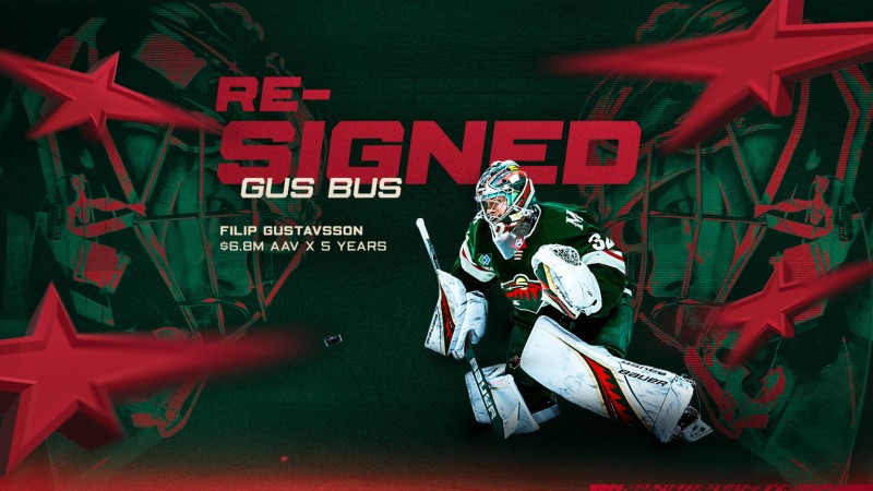 Filip Gustavsson prolonge pour cinq ans avec le Wild du Minnesota