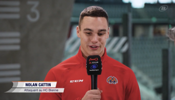 Nolan Cattin à l'interview