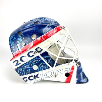 Le masque de Tim Metzger dans les détails