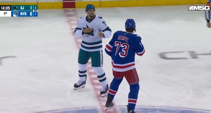 Un nouveau combat entre Matt Rempe et Ryan Reaves