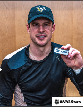 1'700 points et plus de un point par match pour Sidney Crosby