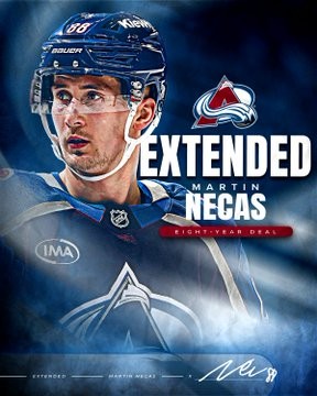 L’Avalanche du Colorado signe une prolongation de contrat de huit ans avec Martin Nečas