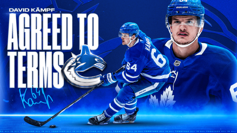 Les Canucks s’entendent avec l’attaquant David Kämpf
