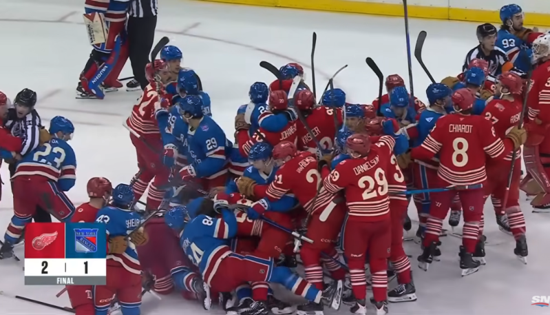 Une fin de match quelque peu tendue