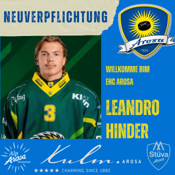 Leandro Hinder auf Leihbasis in Arosa