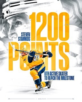 1'200 points pour Steven Stamkos, 1'200 matchs pour Jamie Benn