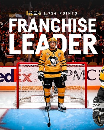 Sidney Crosby devient le meilleur pointeur de tous les temps des Penguins de Pittsburgh