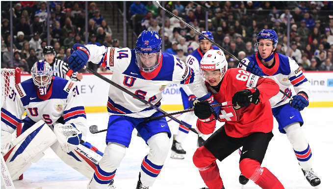 Mondiaux U20 : la Suisse accroche les Etats-Unis, mais s'incline