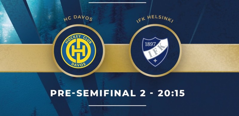 Aufstellung der Teams für das Spiel Davos vs IFK Helsinki