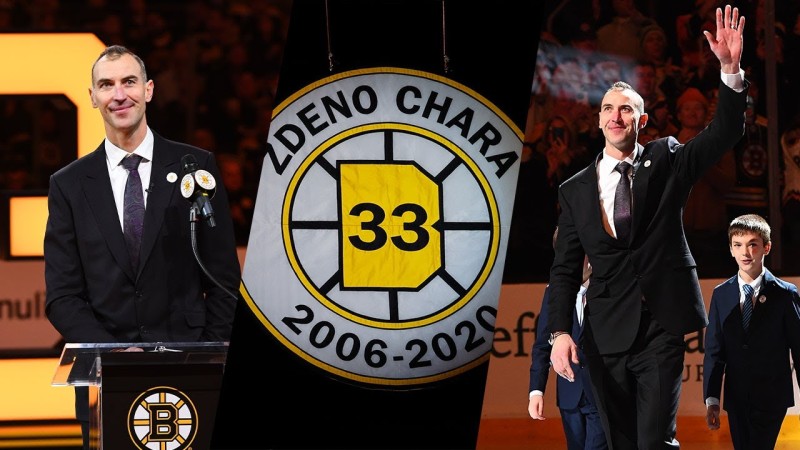 Le maillot de Zdeno Chara retiré par les Bruins de Boston