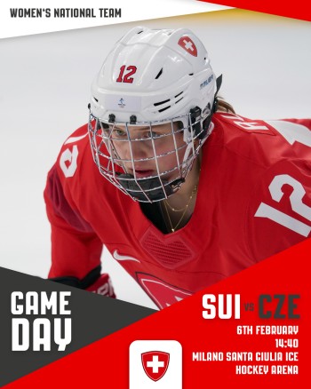 Aufstellung der Teams für das Spiel Schweiz vs. Tschechien