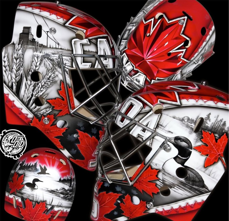 Le masque olympique de Darcy Kuemper