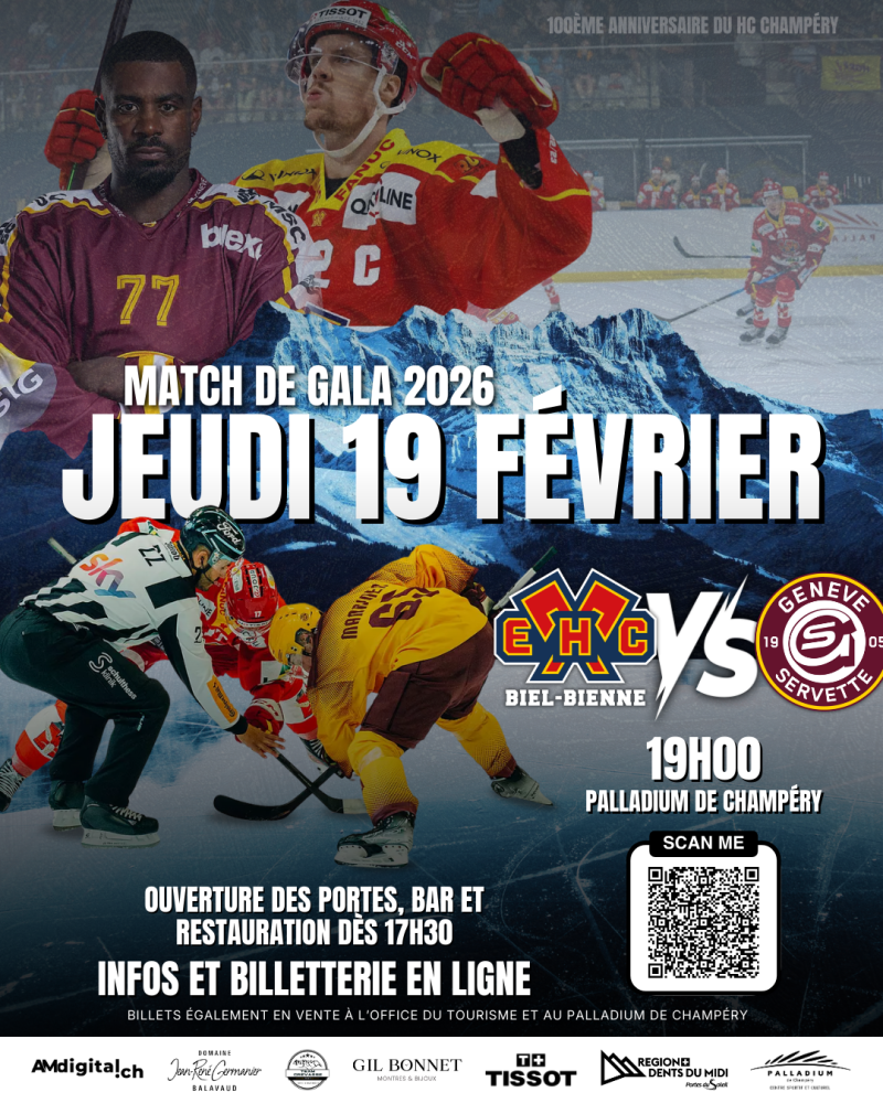 Le HC Champéry boucle son 100ème anniversaire avec un match entre Bienne et Genève