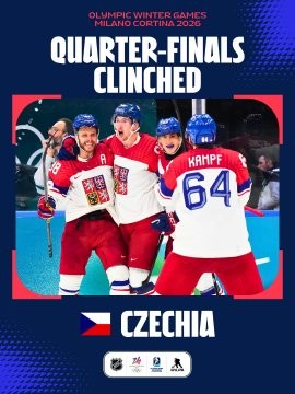 JO 2026 : La Tchéquie écarte le Danemark et s'offre un quart de finale face au Canada