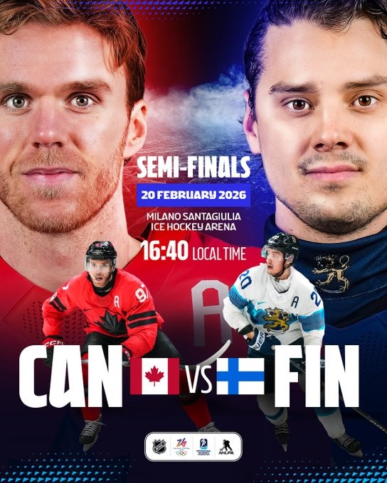 Aufstellung der Teams für das Spiel Kanada vs. Finnland