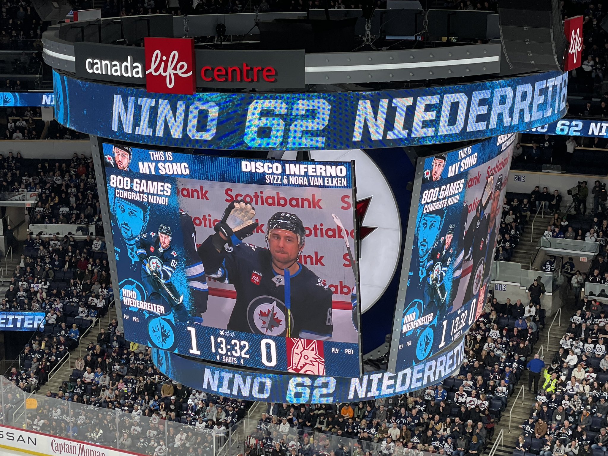 Nino Niederreiter rejoint le petit club des joueurs suisses avec 800 matchs de NHL joués