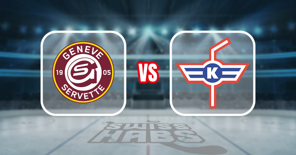 Formation des équipes et joueurs indisponibles pour le match Genève vs Kloten