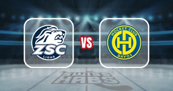 Teamaufstellungen und Spieler-Ausfälle für das Spiel ZSC Lions gegen HC Davos