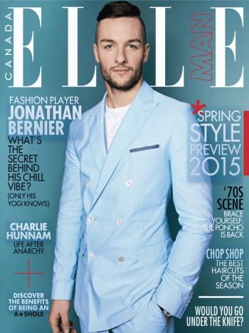 Jonathan Bernier, fashion victime pour le magazine Elle