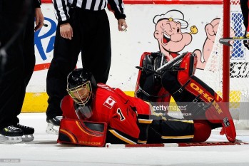 Jonas Hiller : une photo au timing parfait