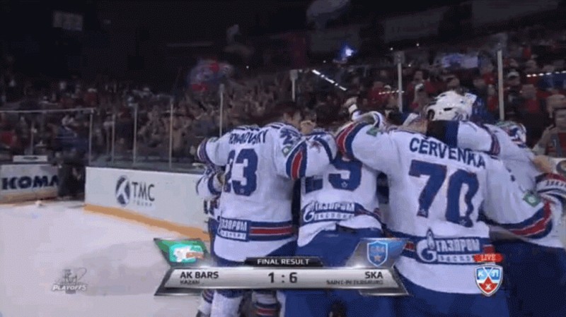 Le SKA St Petersburg de Slava Bykov est champion de KHL