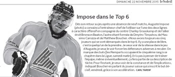 Auguste Impose à l'interview