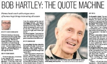 La saison des Flames au travers des déclarations de Bob Hartley